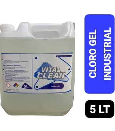 cloro gel industrial vital clean 5litros