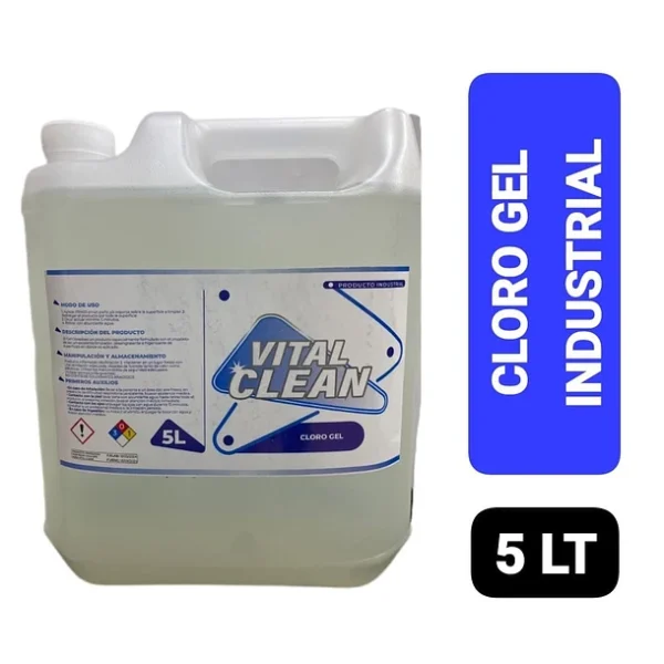 cloro gel industrial vital clean 5litros