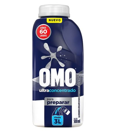 detergente omo ultra power para diluir 500 ml – rinde 3 litros