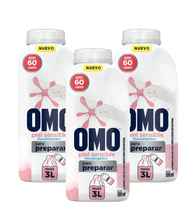 detergente omo ultra power para diluir 500 ml – rinde 3 litros