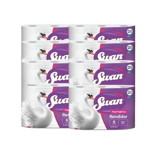 manga papel higiénico swan rendidor 48 unidades 20 metros