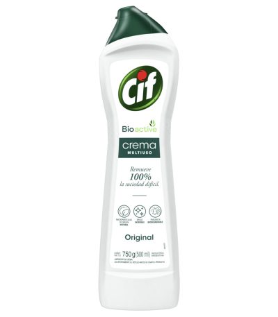 limpiador crema cif multiuso bioactive original 750 gramos